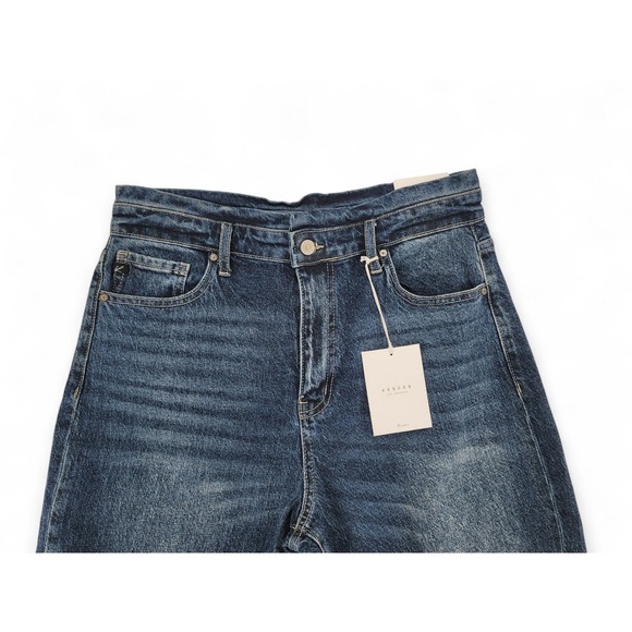 KanCan Mom Jeans Women's 11/29 High Rise Tapered Distressed Cuffed‎ NWT - Picture 4 of 7
